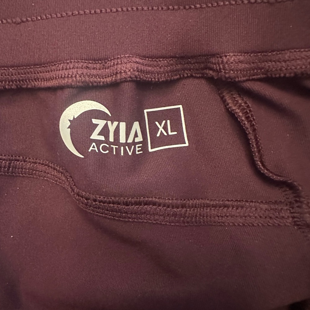 ZYIA Active Maroon Track Pants